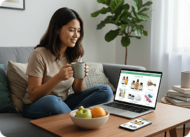 Member browsing the Yangseed marketplace